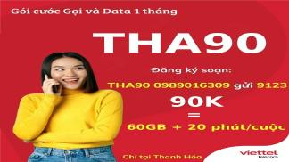 Đăng ký gói THA90 - ưu đãi combo siêu khủng tại Thanh Hóa