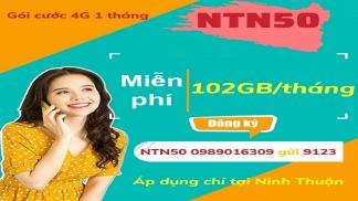 Mách bạn đăng ký gói NTN50 - ưu đãi khủng tại Ninh Thuận
